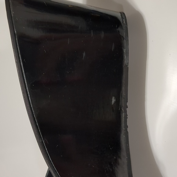 Tory Burch Black Patent Leather Sliders - Picture 4 of 7